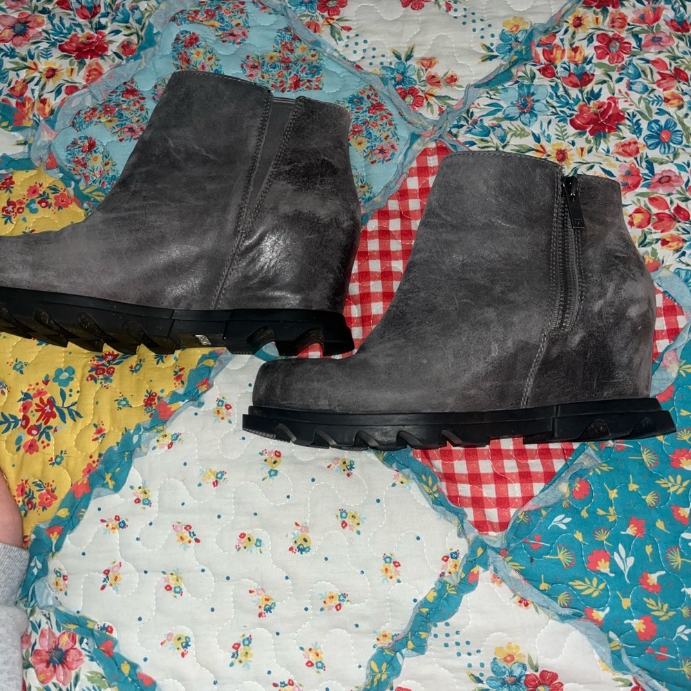 Sorel Charcoal Ankle Boots